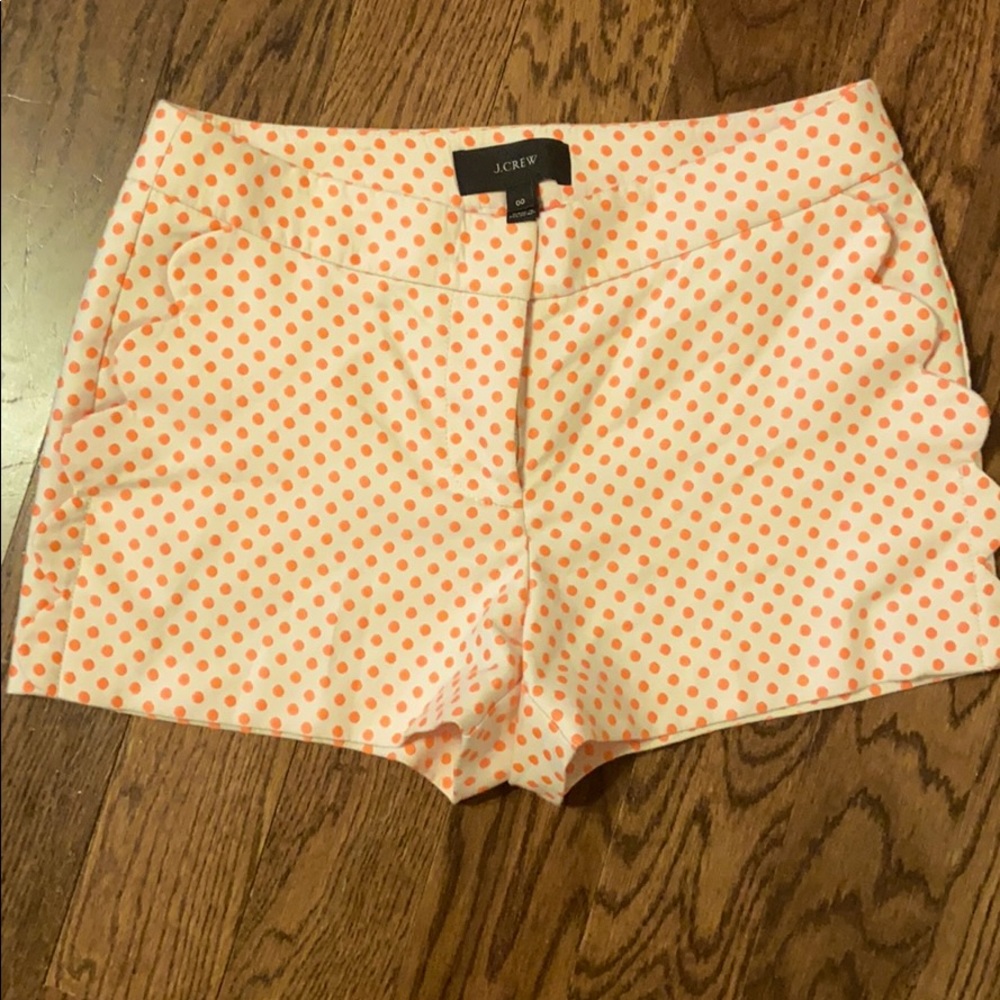 J Crew shorts with scalloped detailed pockets